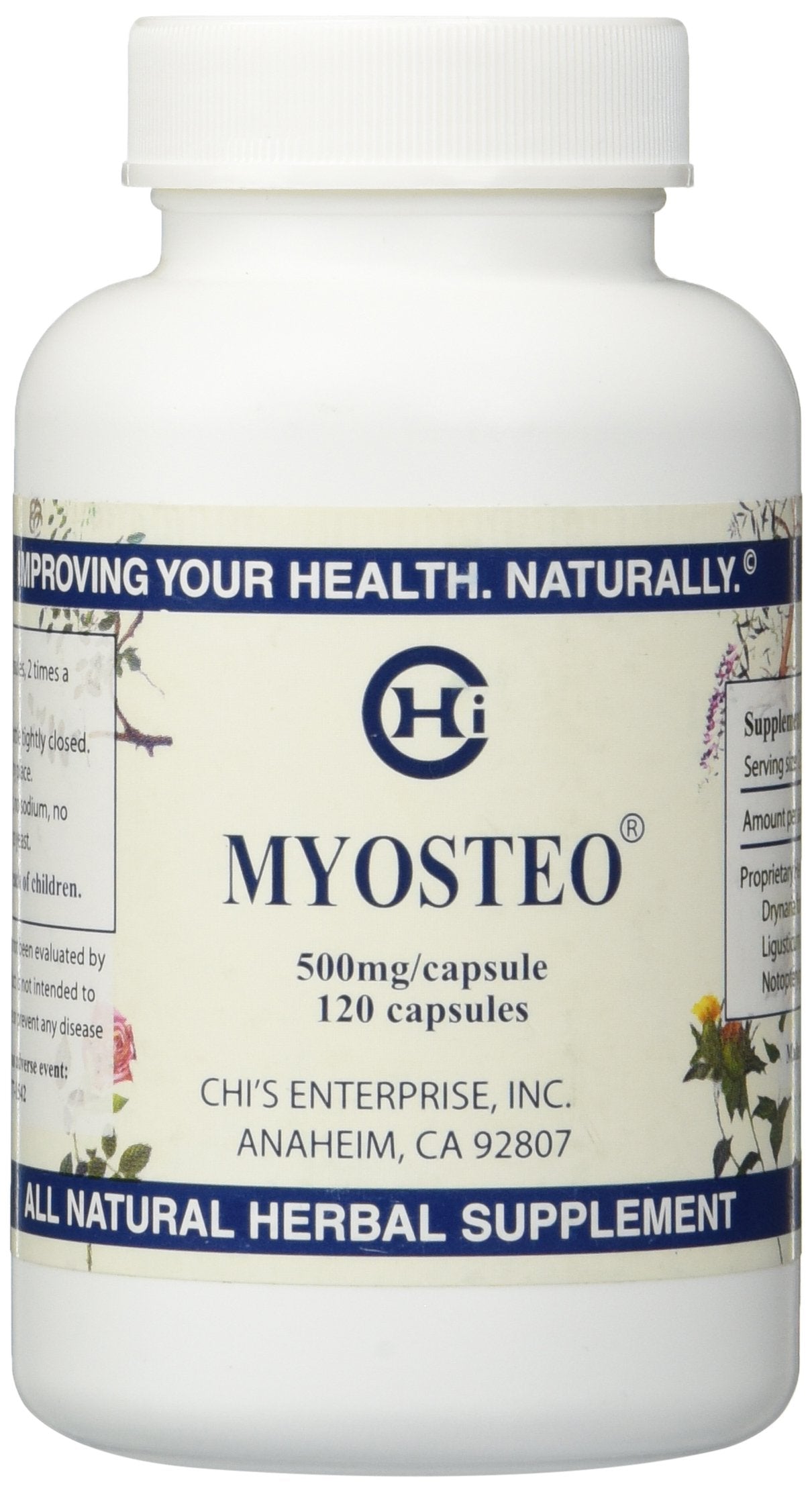 Chi's Enterprise Myosteo 120 capsules bottle