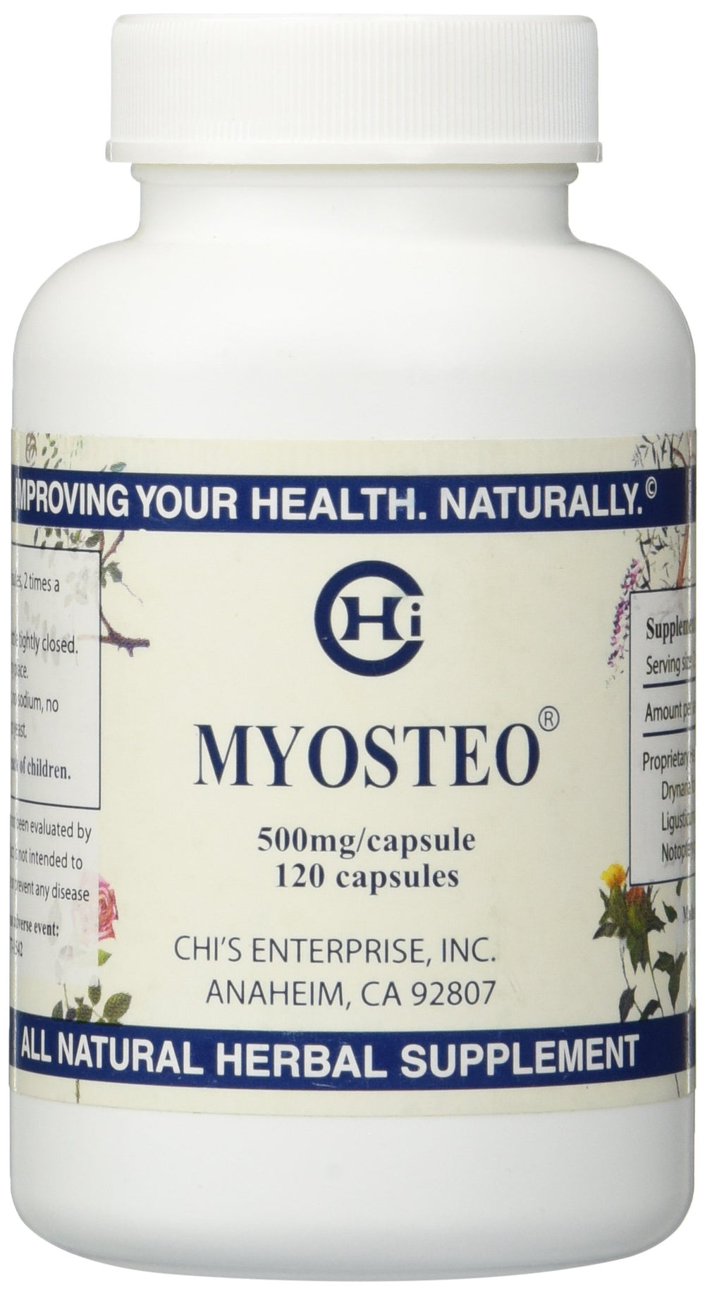 Chi's Enterprise Myosteo 120 capsules bottle