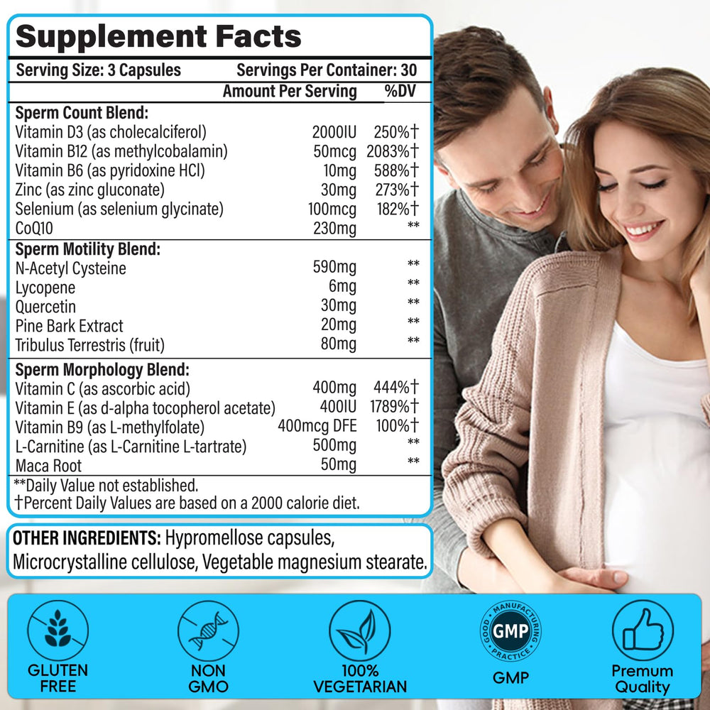 Close-up of Maca root and zinc supplements for men
