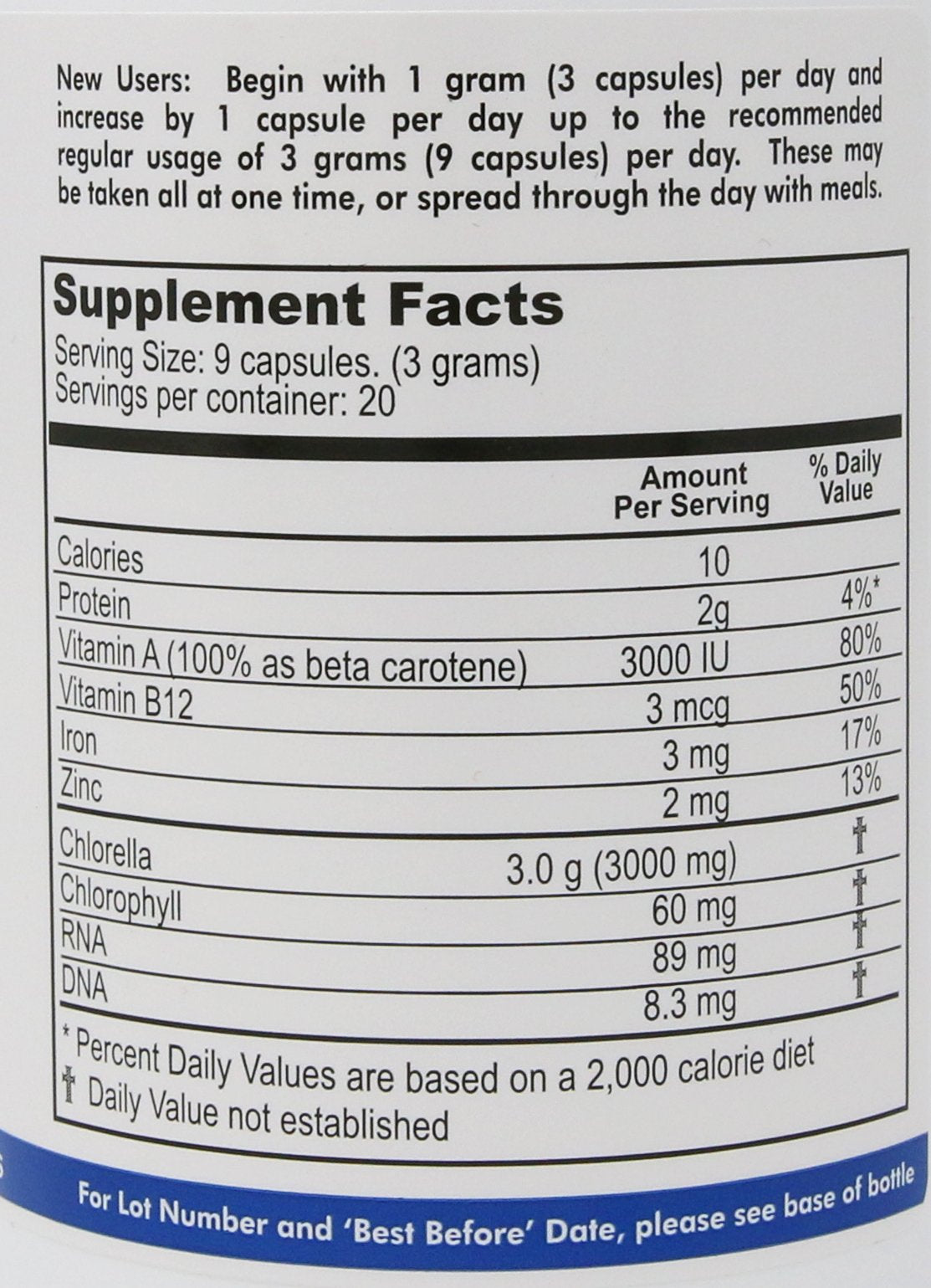 Chlorella Pyrenoidosa capsules close-up