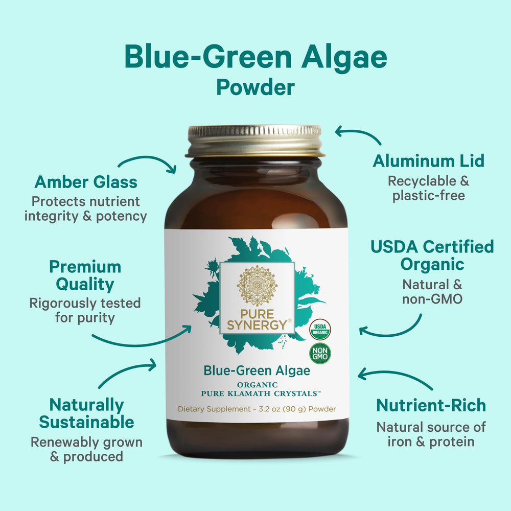 Chlorophyll-rich blue-green algae phytonutrients