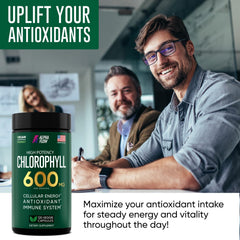 Chlorophyll capsules indicating internal deodorant and freshness