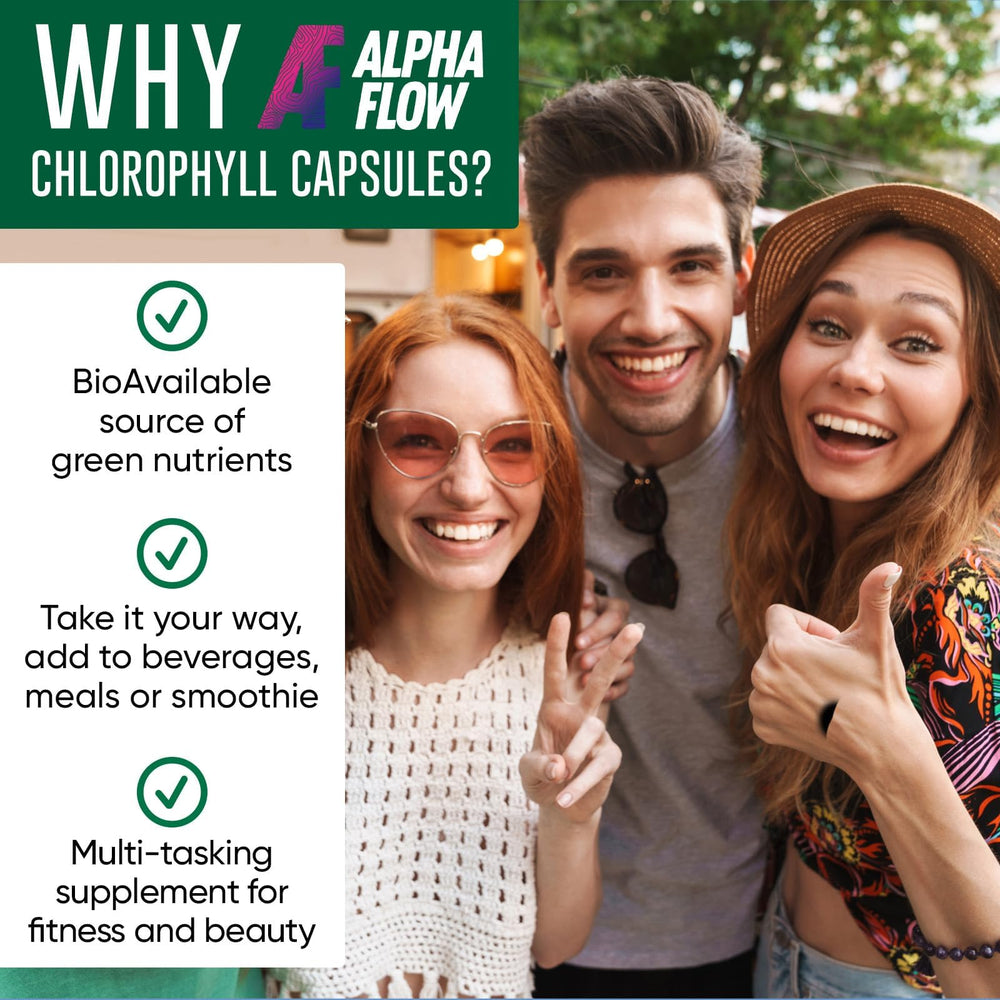 Packaging and bottle of Chlorophyll Capsules 600 mg