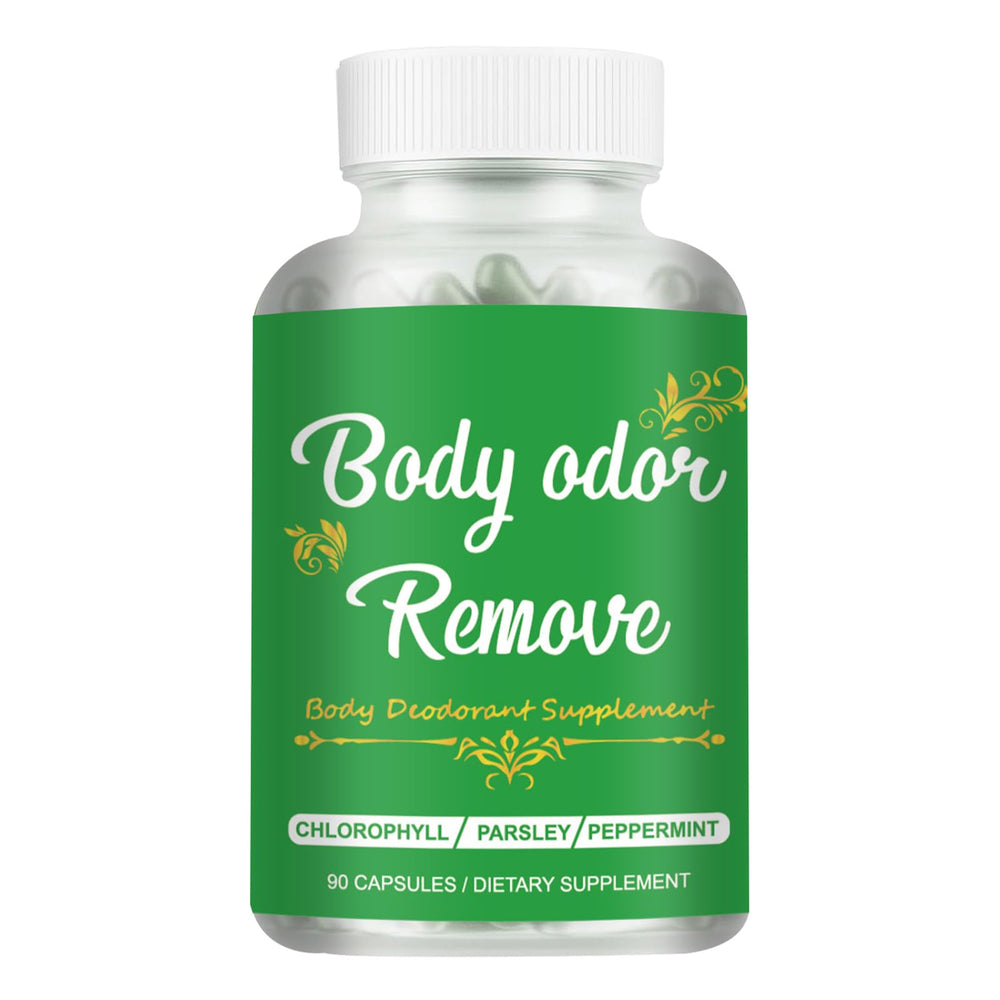 Bottle of chlorophyll deodorizing capsules