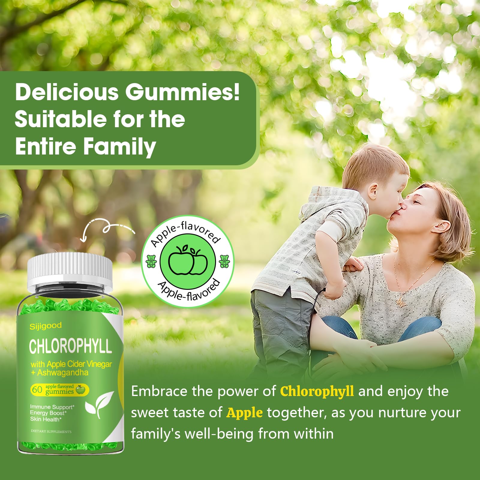 Illustration of digestive health, skin, and immune support benefits