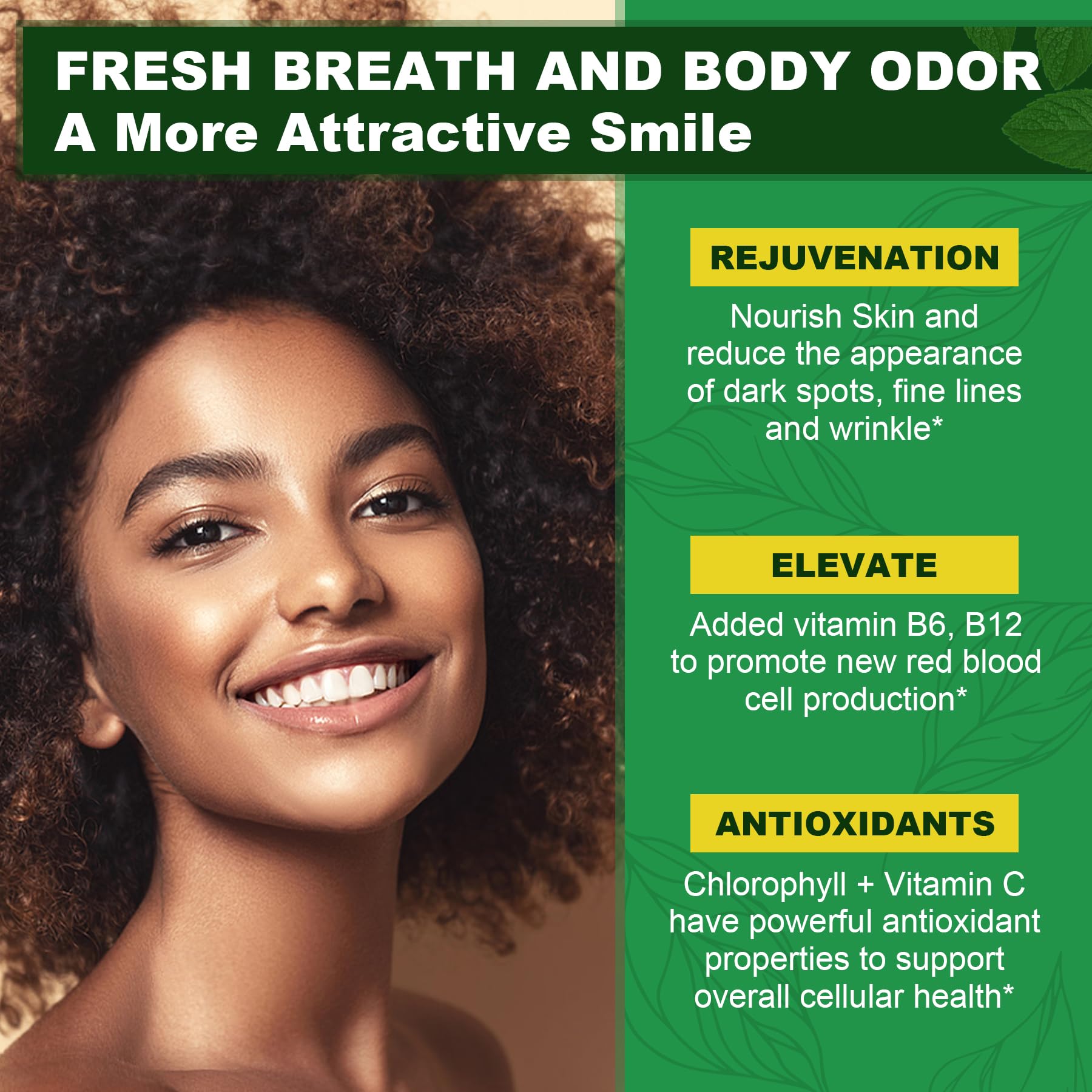 Close-up view of Chlorophyll Gummies