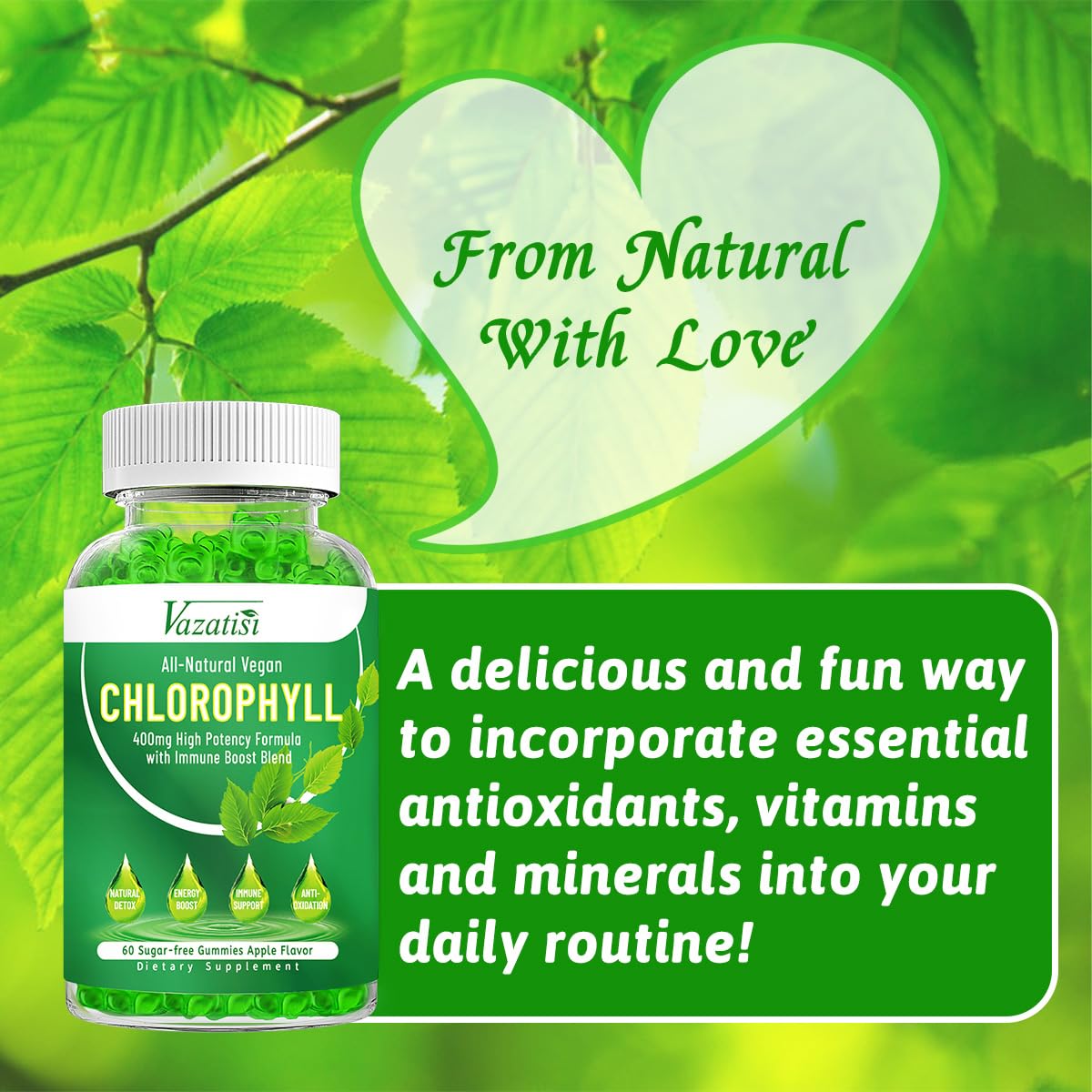 Family using Chlorophyll Gummies for daily wellness