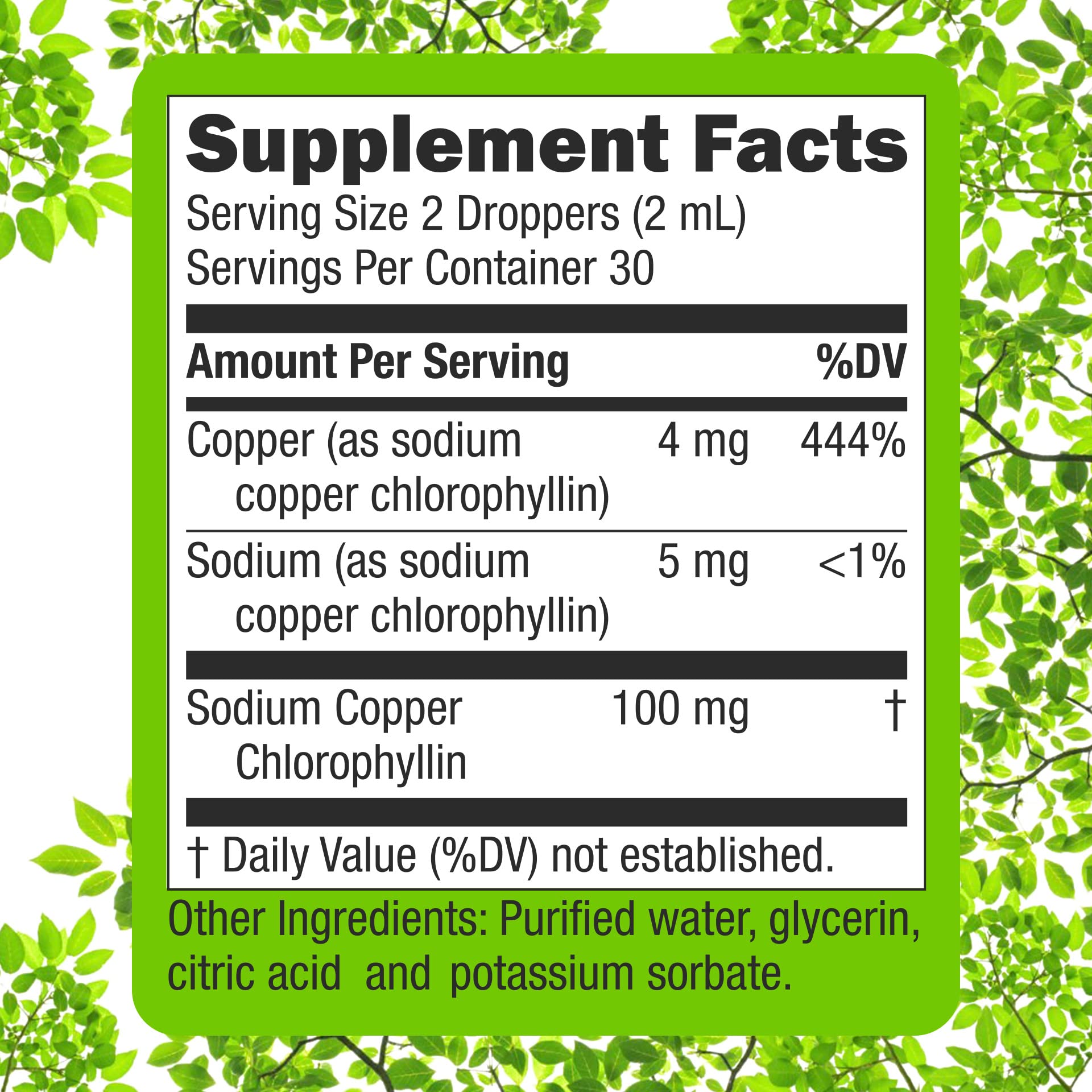 4 oz bottle with product and ingredients details