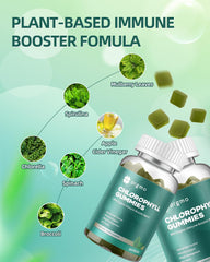 Plant-derived chlorophyllin copper complex (100 mg) in gummy