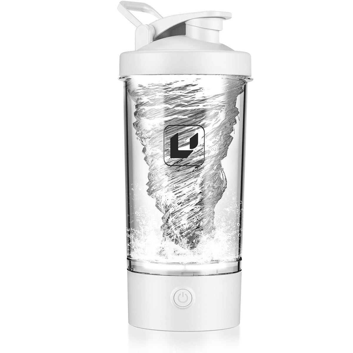 Cholas electric shaker bottle front view ready for smooth shakes on the go