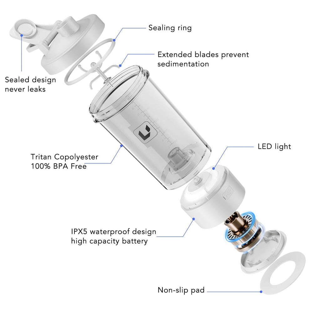 Cholas shaker charging via USB-C to emphasize long-lasting power