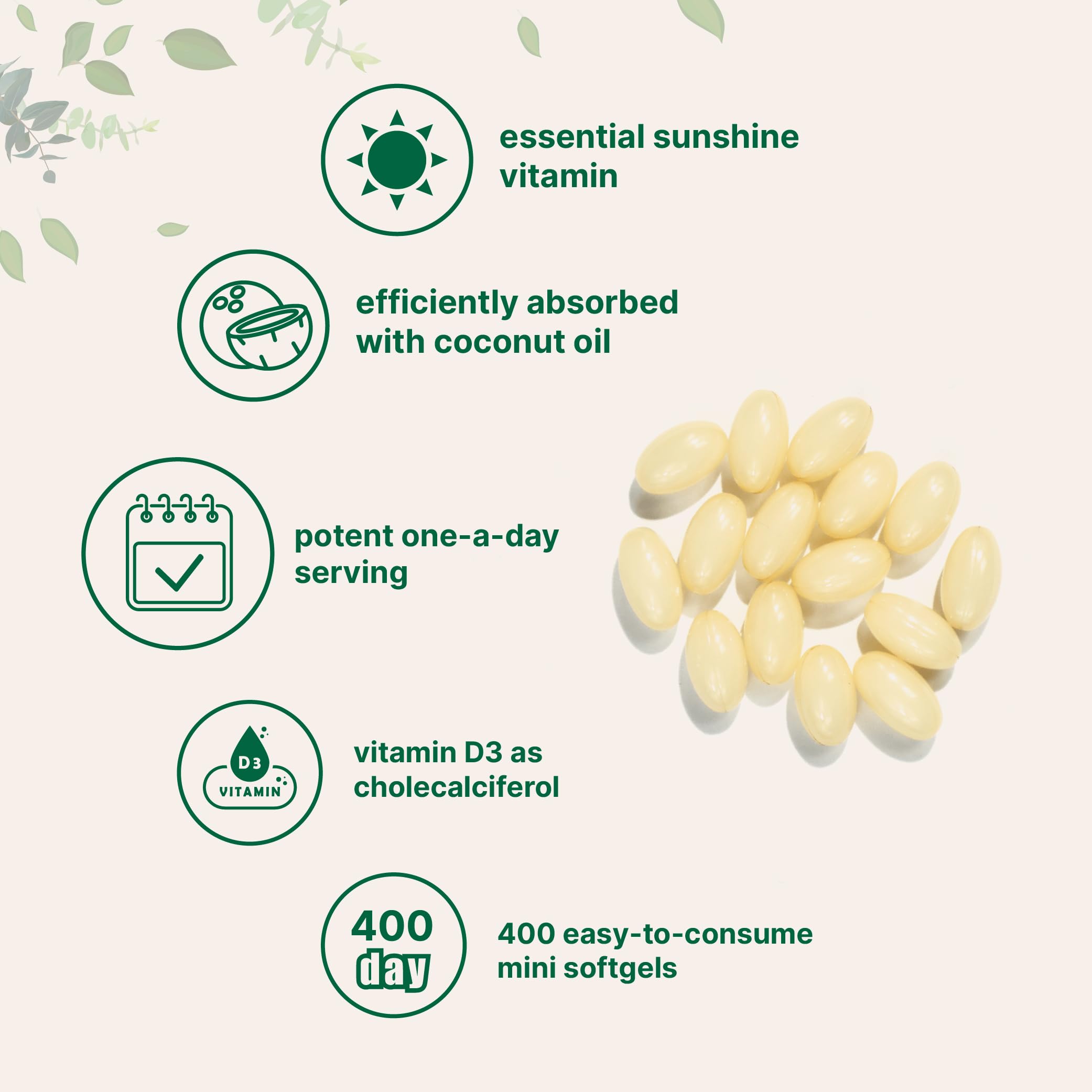 Cholecalciferol D3 10,000 IU capsules