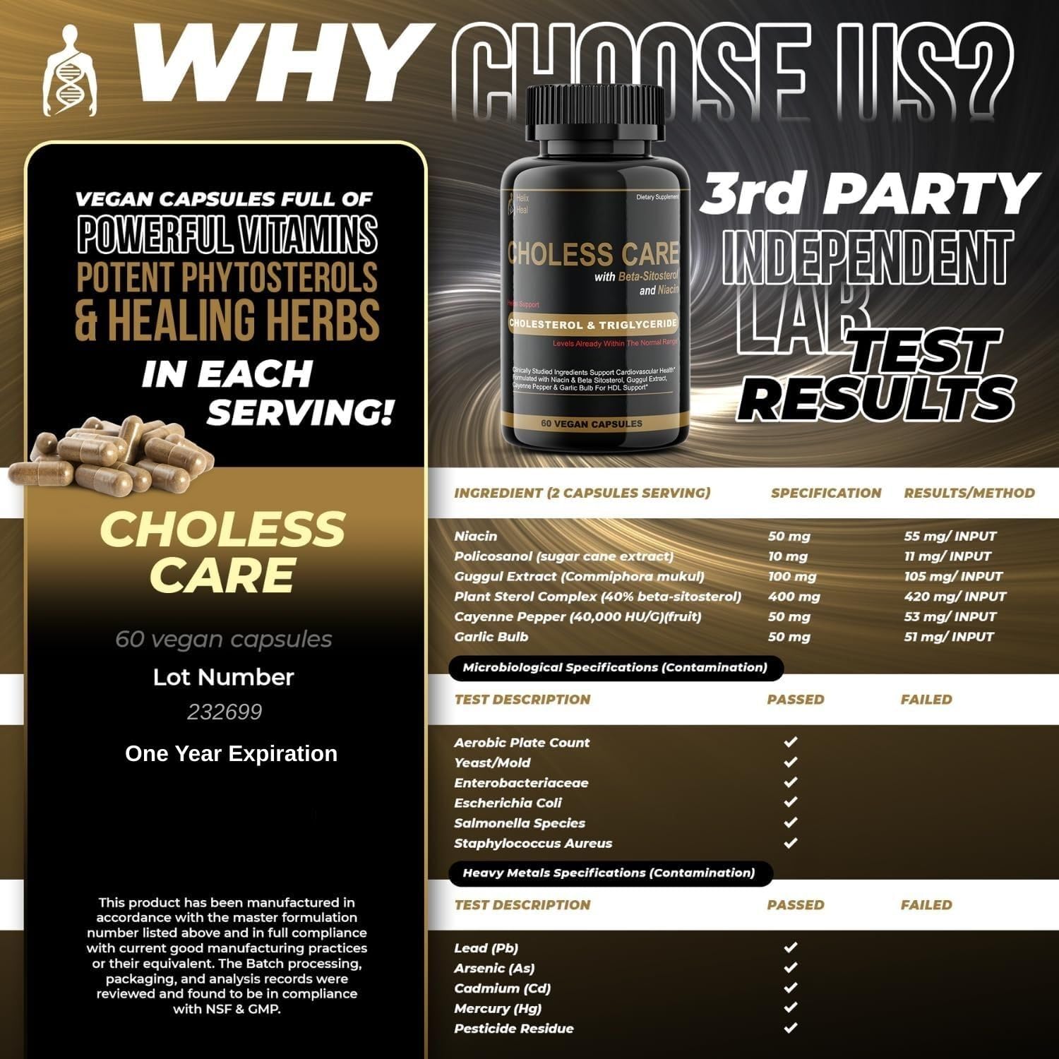 FDA NSF GMP certification badge