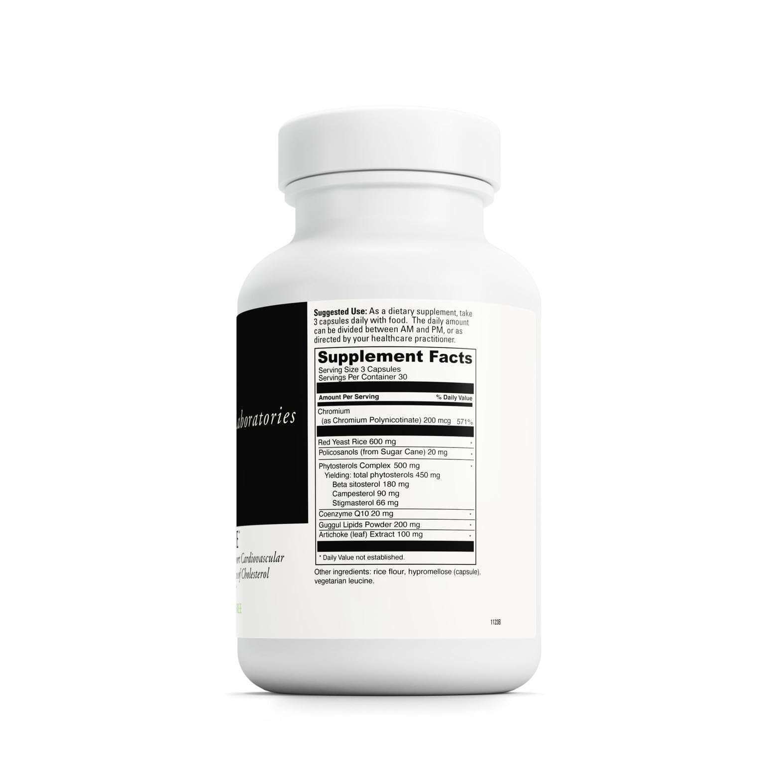 CholestSure ingredients close-up showcasing CoQ10 and chromium