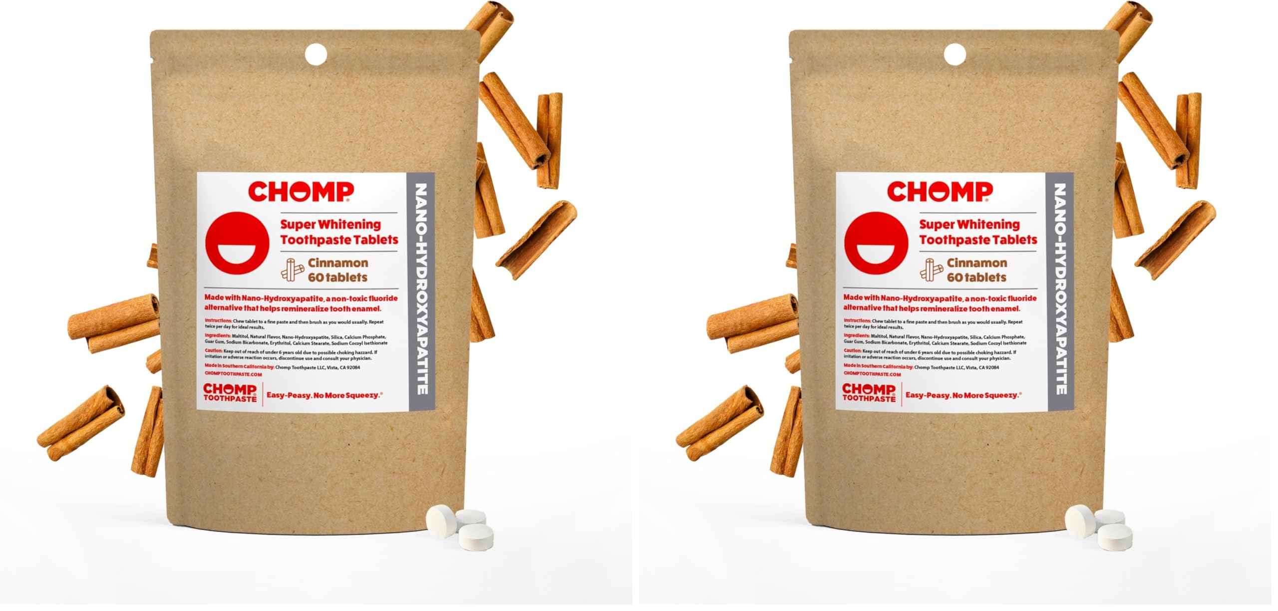 Hero image of Chomp Cinnamon Toothpaste Tablets Refill Pack (2)