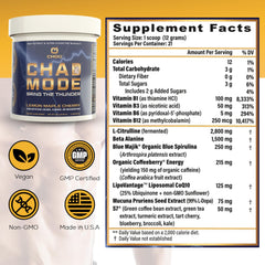 CHOQ Chad Mode dry scoop shows premium sour candy flavor and convenient dosing.