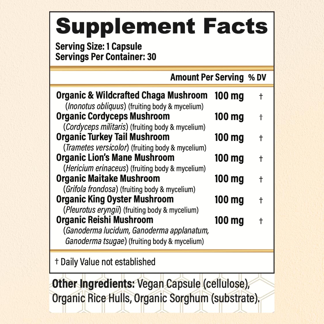 Vegan capsules of CHOQ Seven Wonders in bottle