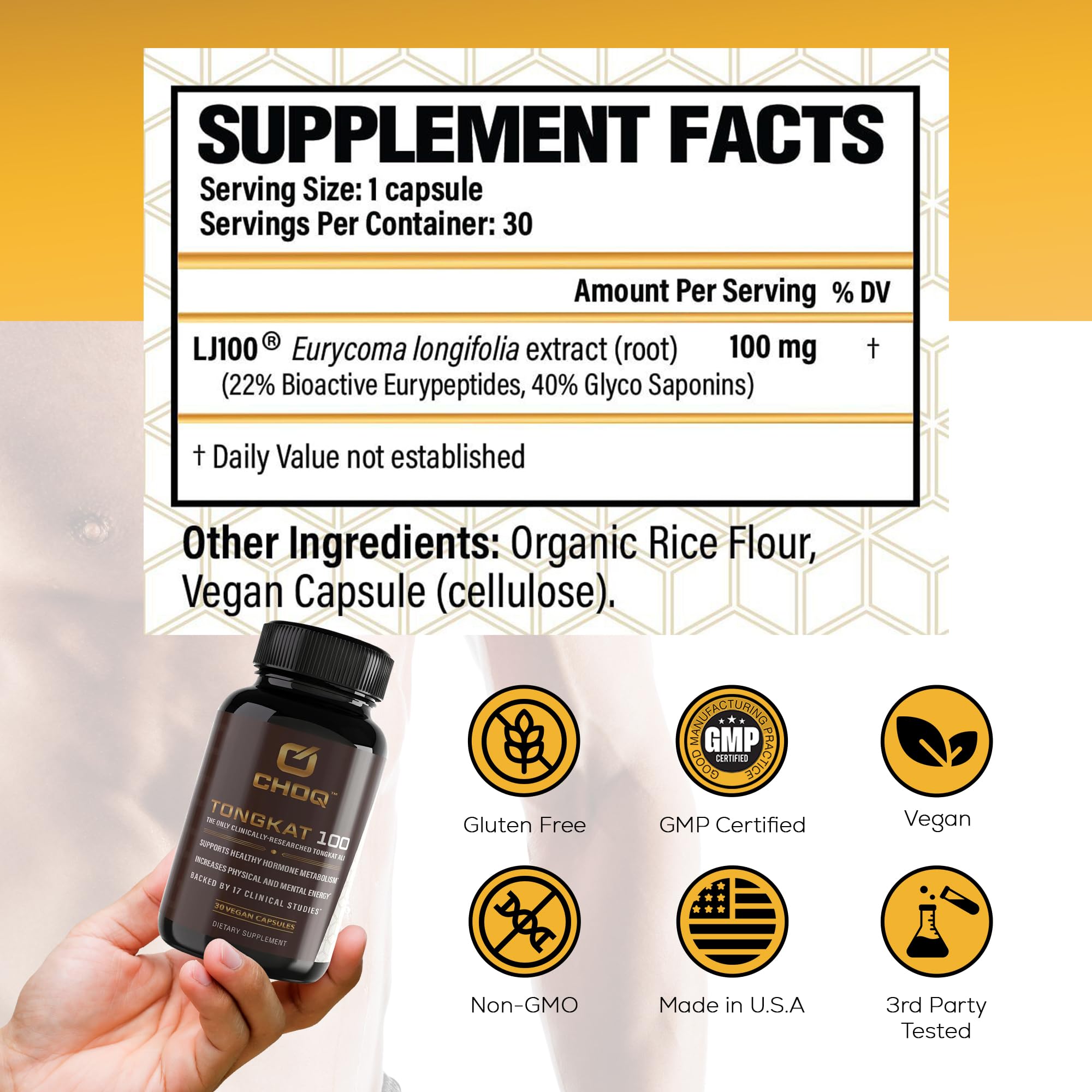 Product packaging with 30 capsules