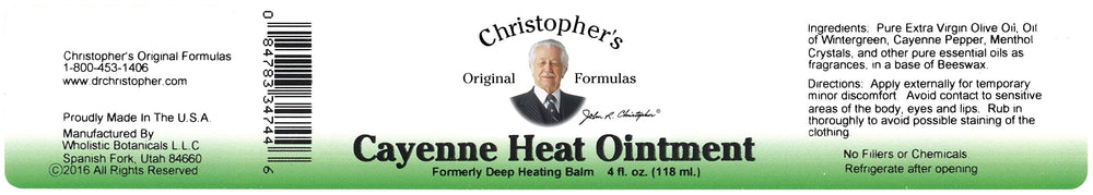 Applying Cayenne Heat Ointment to sore muscles