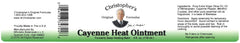 Applying Cayenne Heat Ointment to sore muscles