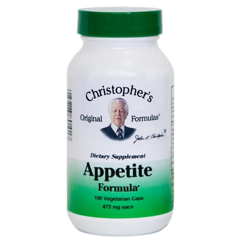 Bottle of Christopher's Original Formulas Appetite Formula 100 capsules