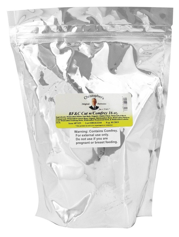 BF&C Cut with Comfrey 16 oz bottle for bones, flesh and cartilage