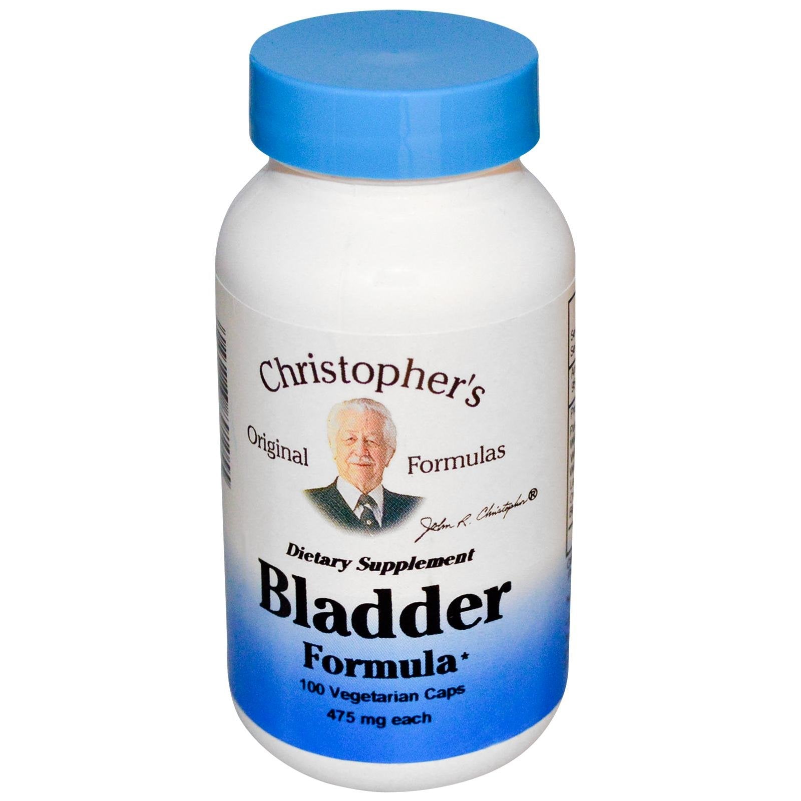 Christopher's Original Formulas Bladder Formula bottle label - Urinary Health Support