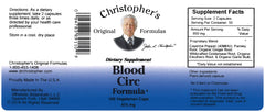 Blood Circ Formula capsules in a bottle for daily routine use