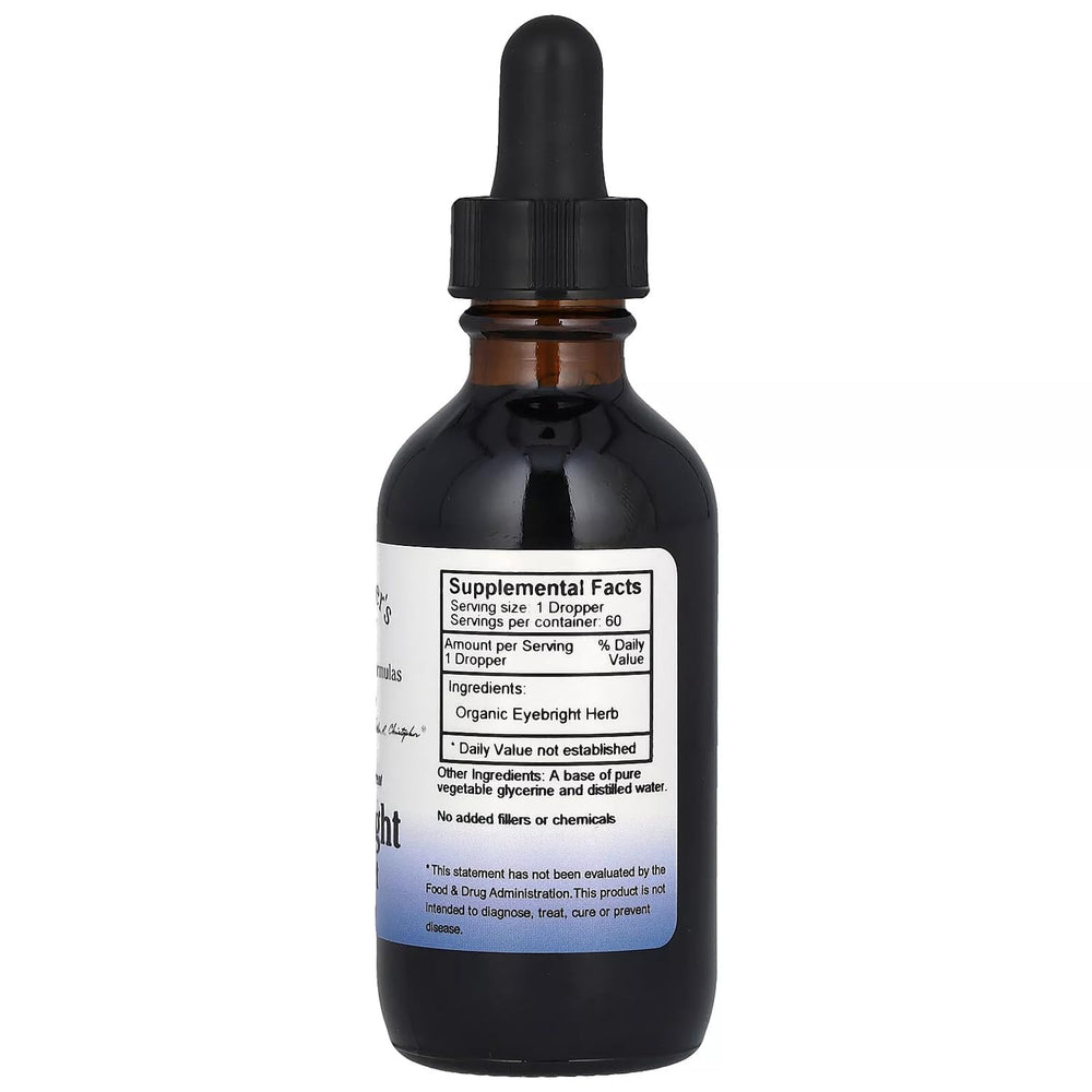 Christopher's Original Formulas eyebright drops bottle showing easy liquid format.