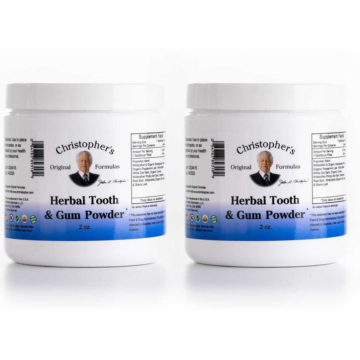 Main product image for Christopher's Original Formulas Herbal Tooth & Gum Powder 2-pack