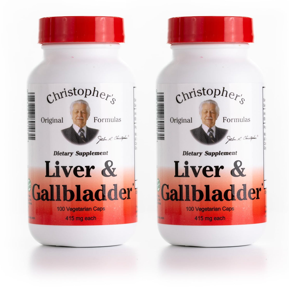 Christopher's Original Liver & Gallbladder capsules bottle label