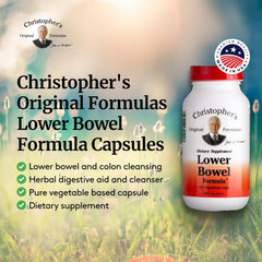 Vegan-friendly capsules in a glass jar for Christopher's Original Formulas