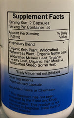 Vegetarian capsules from the Thyroid Maintenance Formula