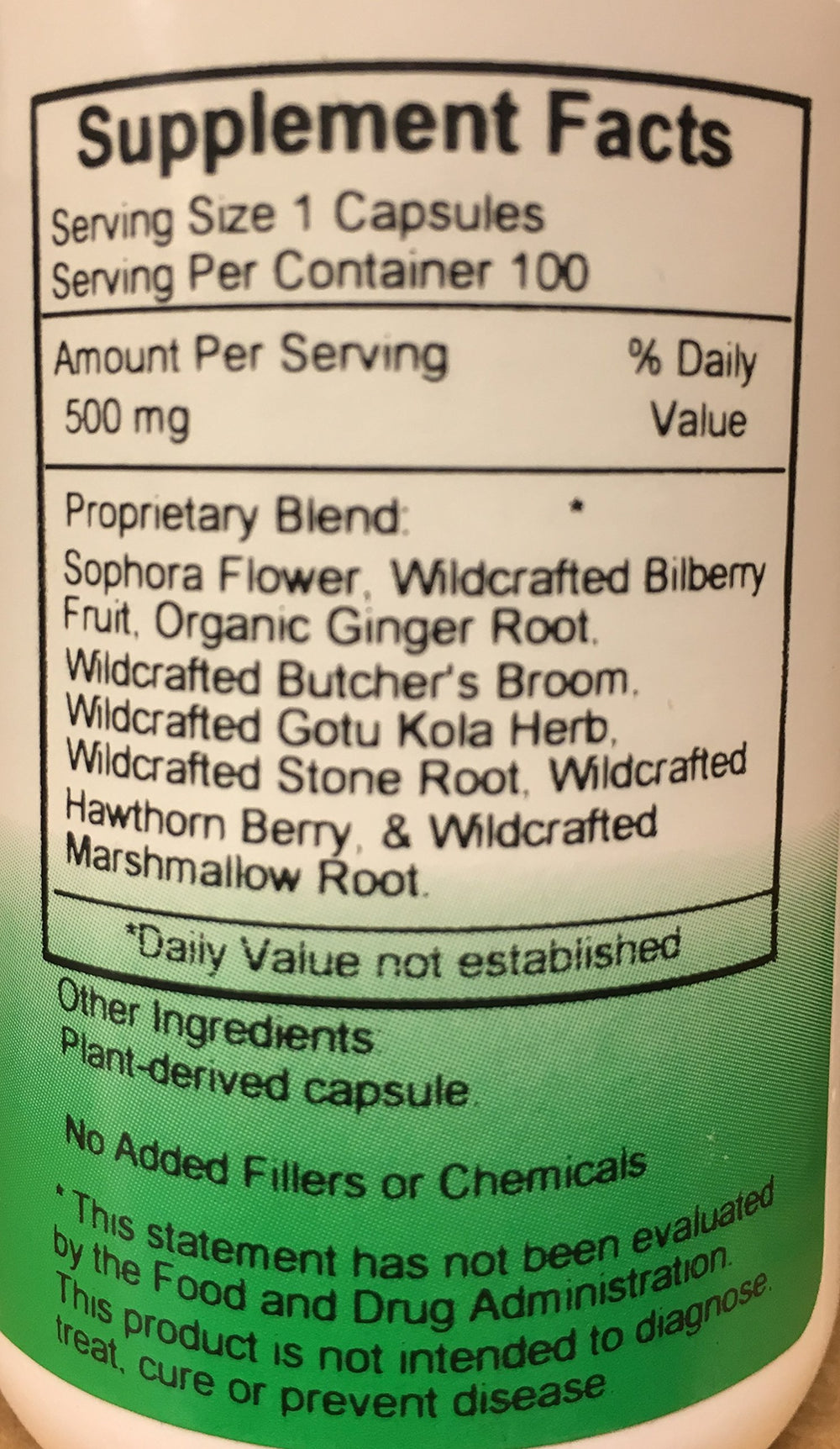 Key ingredients: Japanese Pagoda bud and Collinsonia root close-up