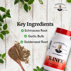 Herbal ingredients highlighted: Echinacea, Goldenseal, Marshmallow