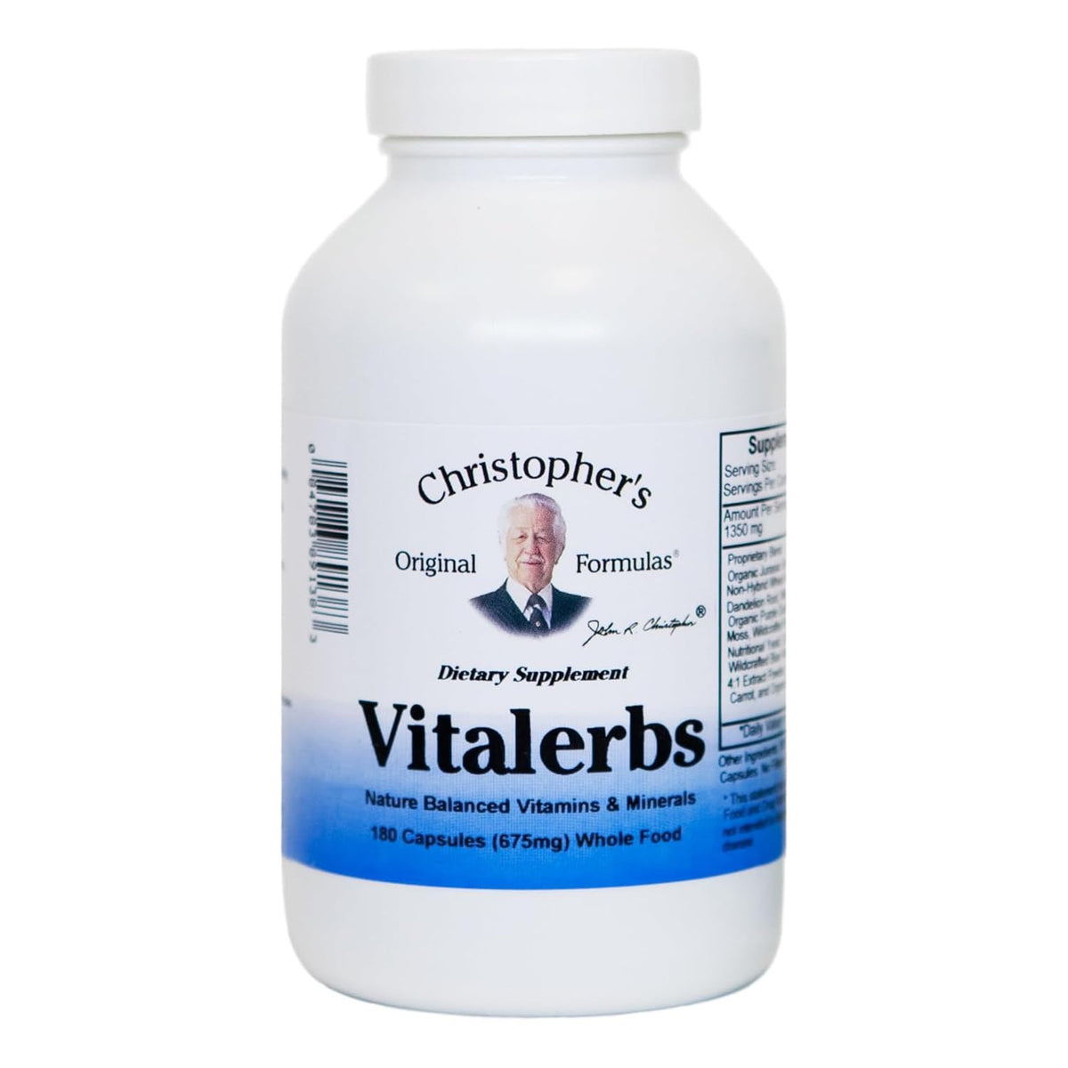 Christopher's Original Formulas Vitalerbs bottle and label