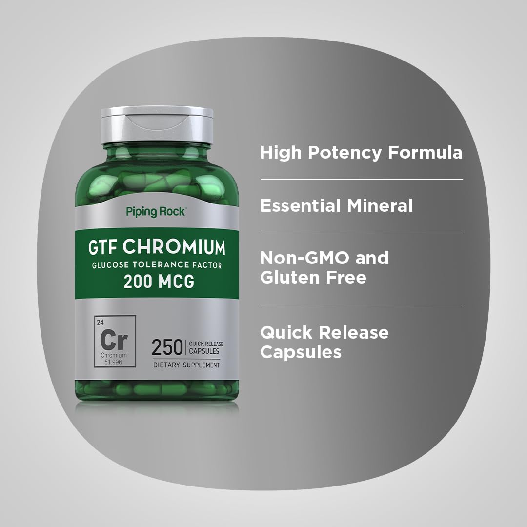 Active form chromium GTF 200 mcg capsules
