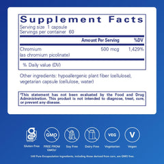 Chromium Picolinate 500 mcg metabolism support illustration