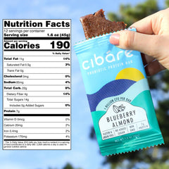 Ingredients: blueberries, organic California dates, and almond butter.