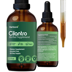 Cilantro Leaf 2 oz liquid extract bottle with label