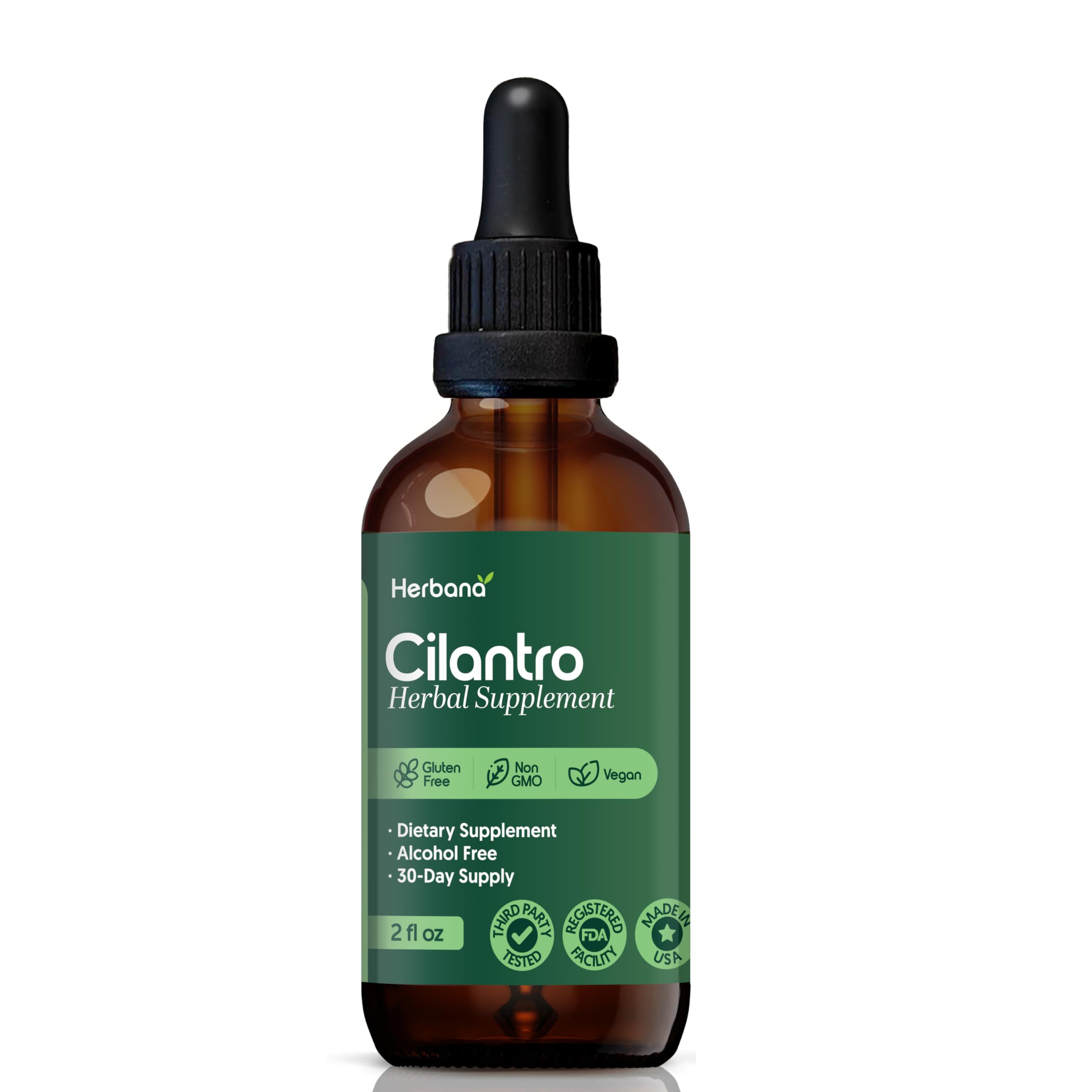 Product packaging and label display for Cilantro Leaf extract