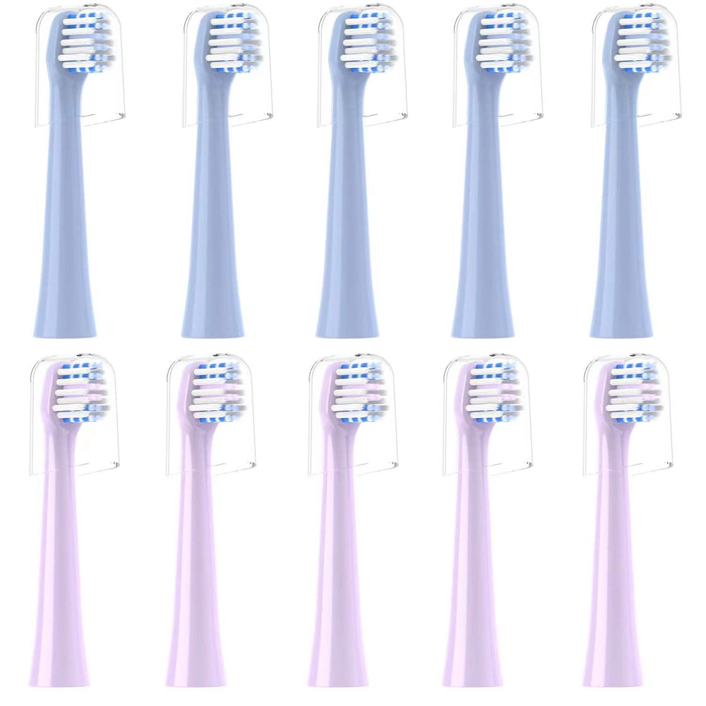 CILGEWH 10-pack replacement toothbrush heads for Colgate Hum with cap
