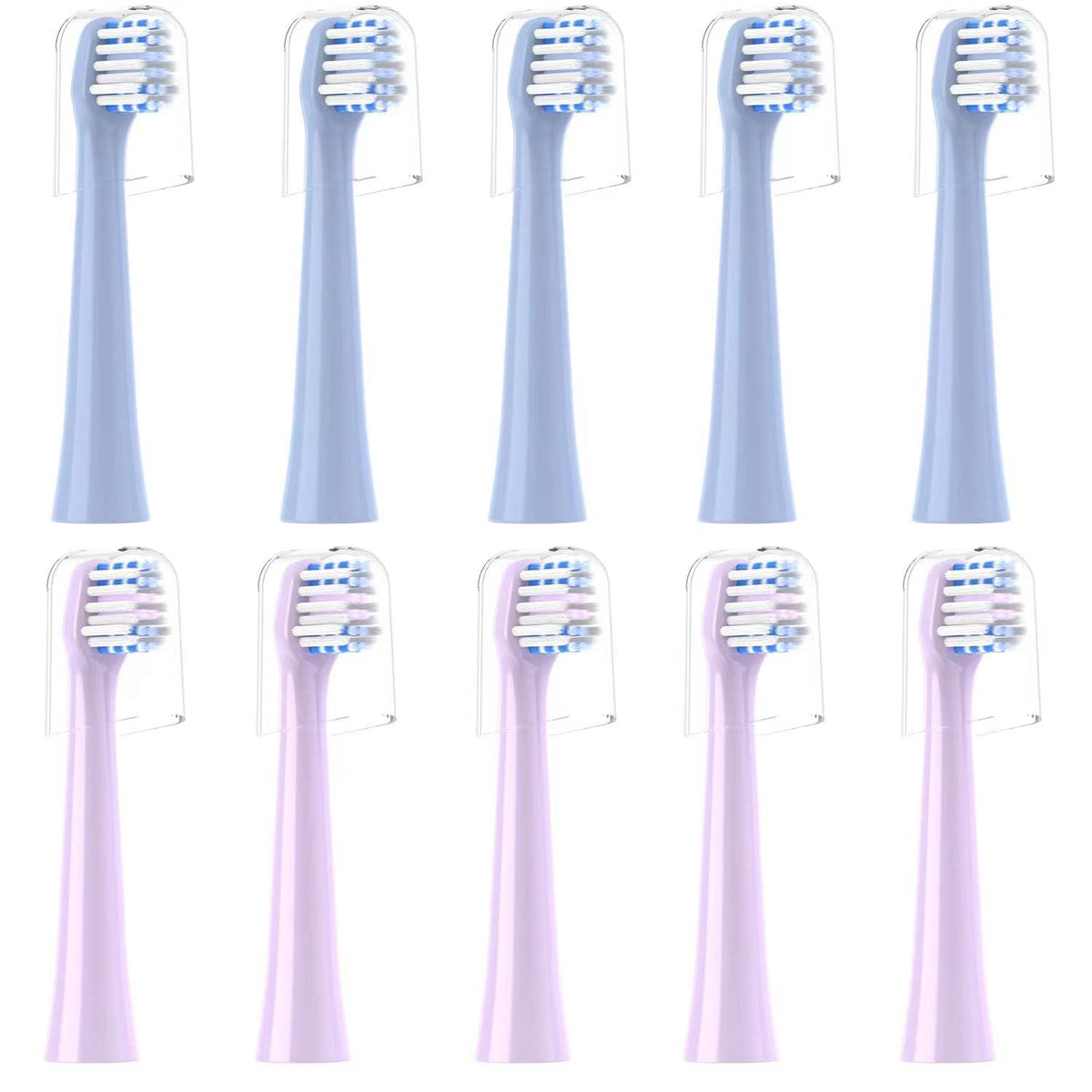 CILGEWH 10-pack replacement toothbrush heads for Colgate Hum with cap