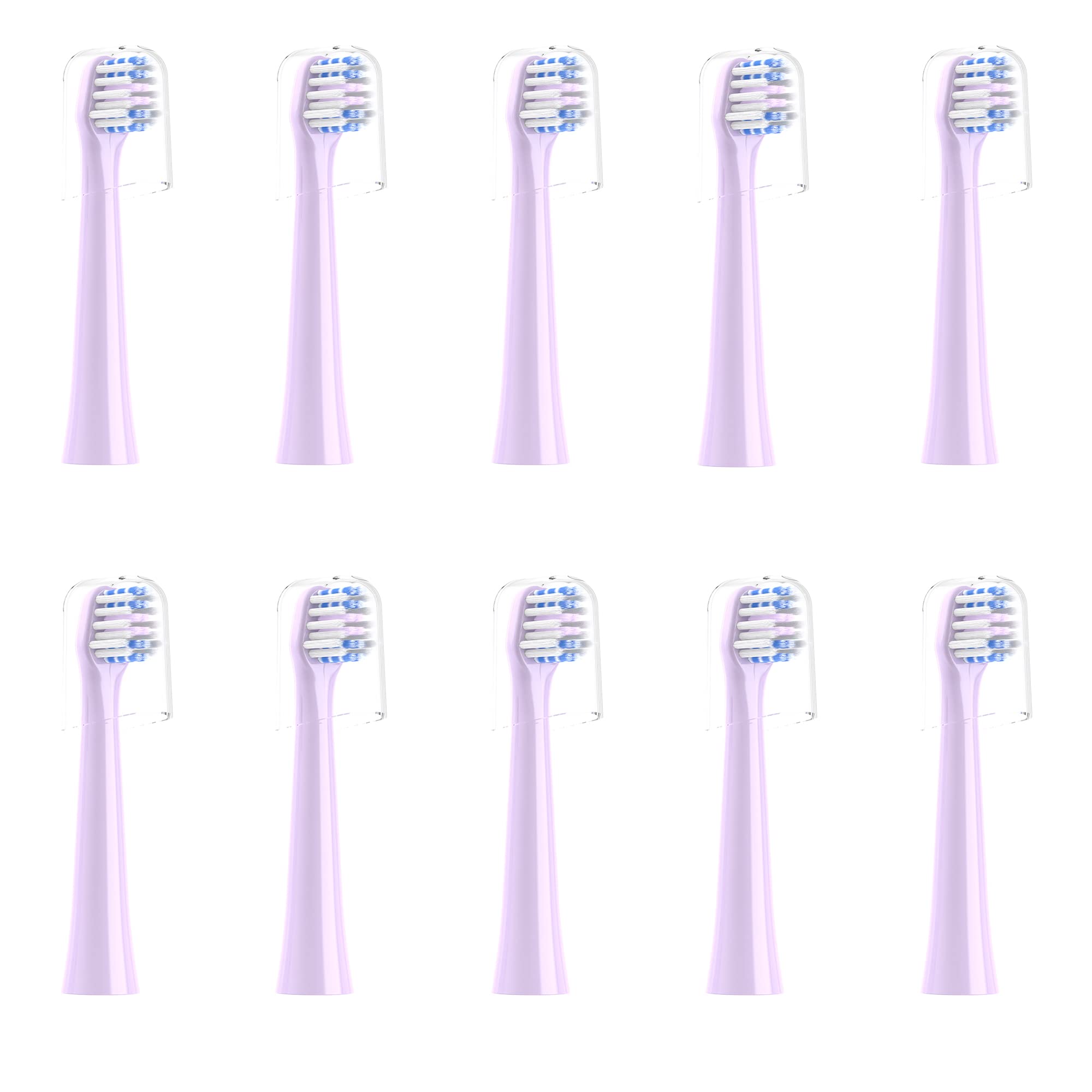 CILGEWH replacement heads 10 pack for Colgate Hum in purple