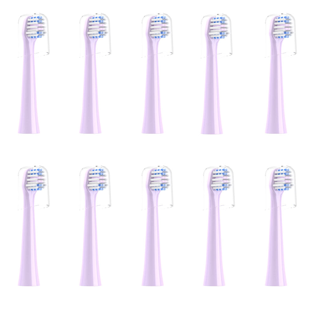CILGEWH replacement heads 10 pack for Colgate Hum in purple