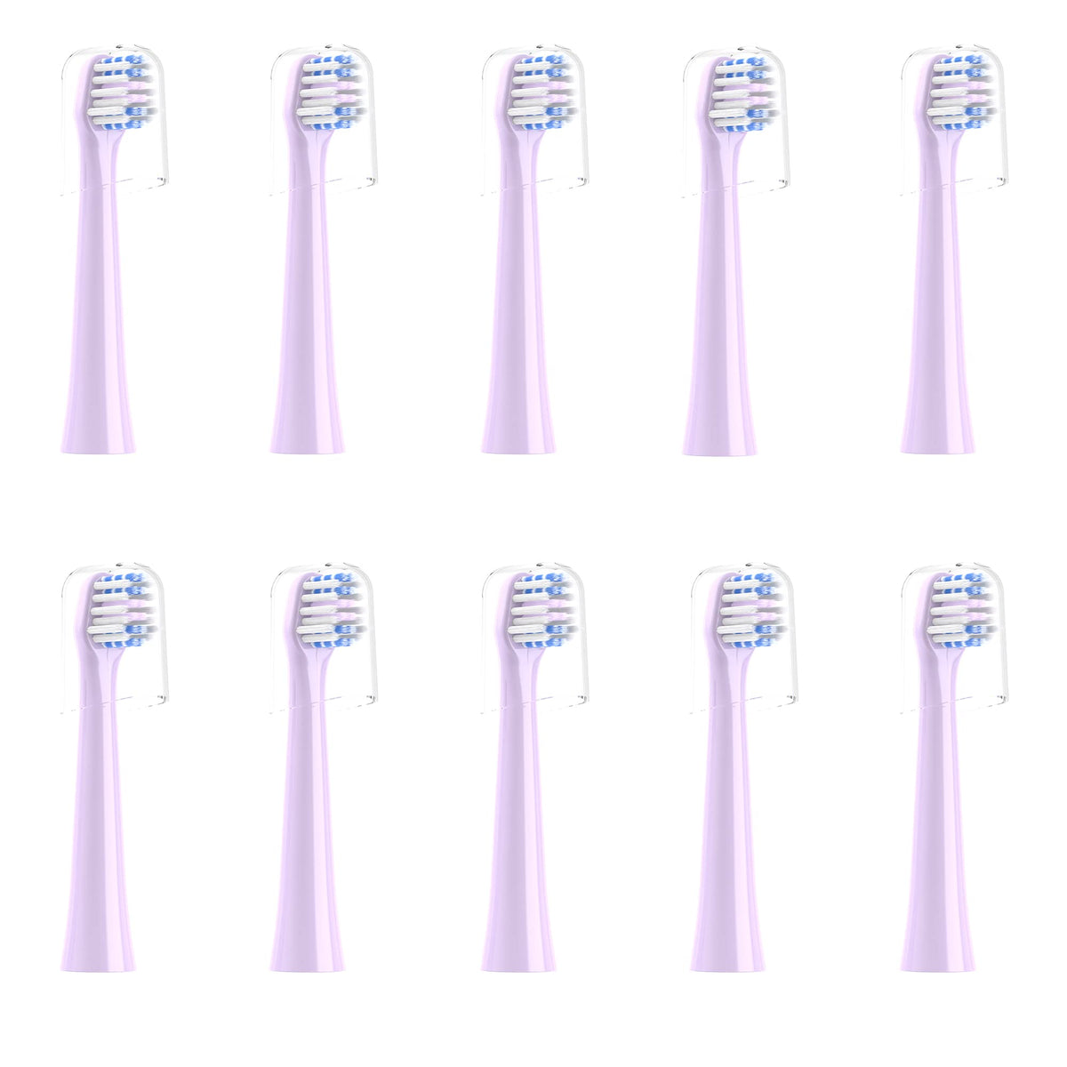 CILGEWH replacement heads 10 pack for Colgate Hum in purple