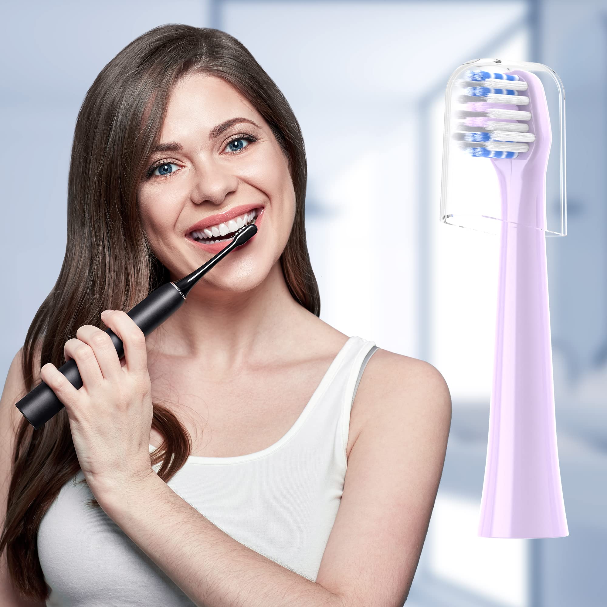 Box of 10 CILGEWH replacement heads for Colgate Hum with reminder bristles