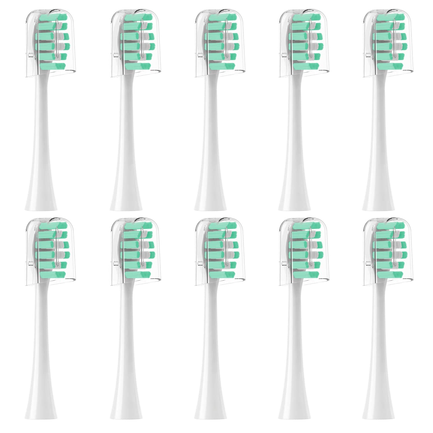 CILGEWH Gleem replacement toothbrush heads in white, 10-pack