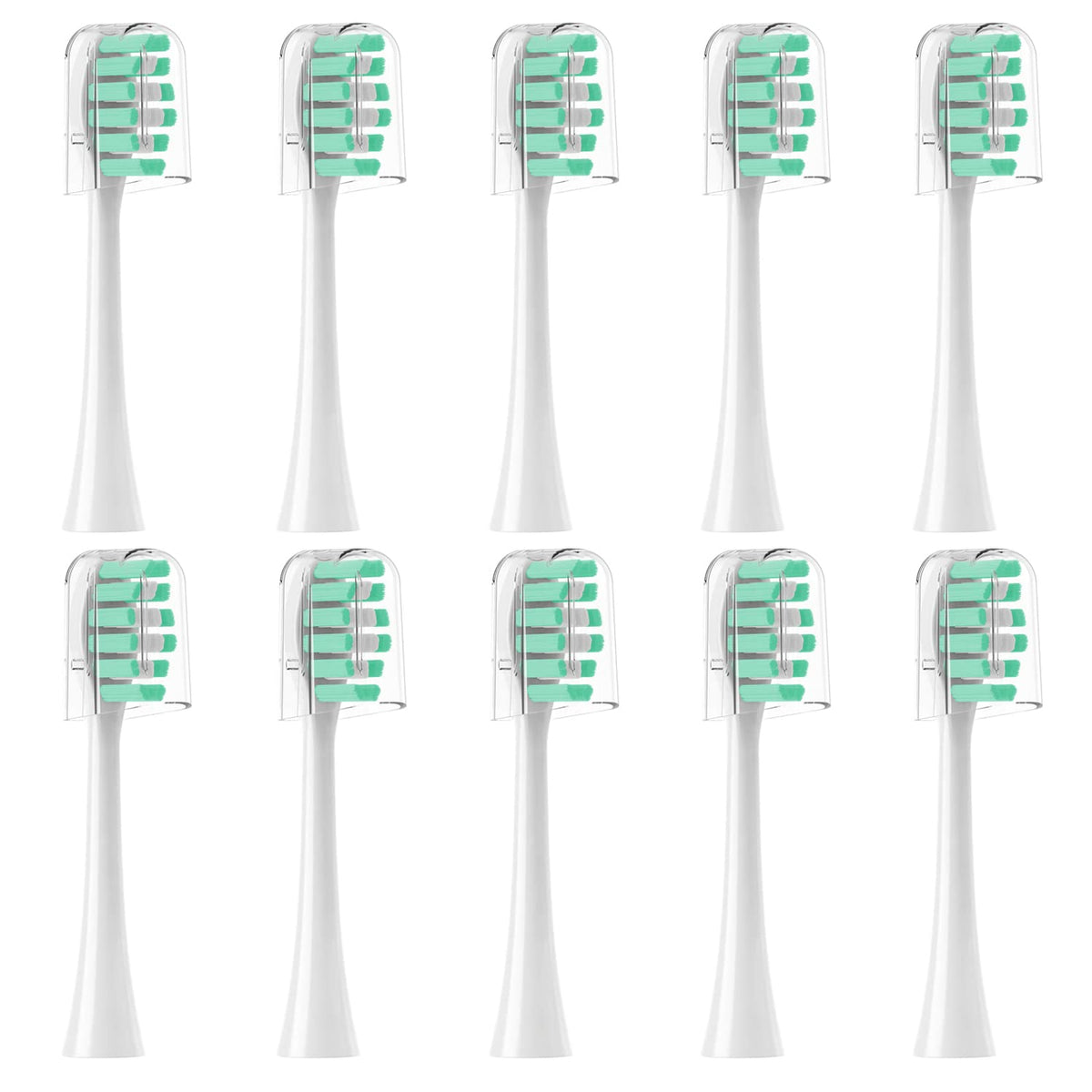 CILGEWH Gleem replacement toothbrush heads in white, 10-pack