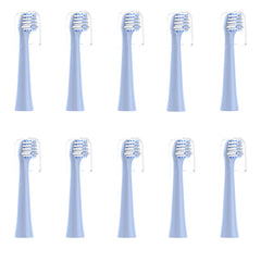 CILGEWH Replacement Toothbrush Heads 10 Pack Blue for Colgate Hum - front view
